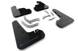 Subaru Impreza Mud Flaps - Front + Rear - Rally Armor - UR Black Flap/Light Blue Logo - Black - `24-`25 Subaru Impreza Mud Flaps - Front + Rear - Rally Armor - UR Black Flap/Light Blue Logo - Black - `24-`25